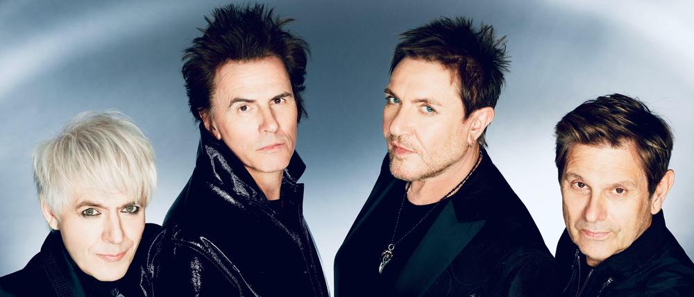 Die britische Band Duran Duran mit Simon Le Bon (2. v. r.).