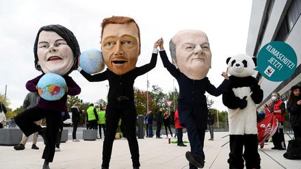 Annanela Baerbock, Christian Lindner und Ola Scholz haben noch große Hürden vor sich. 