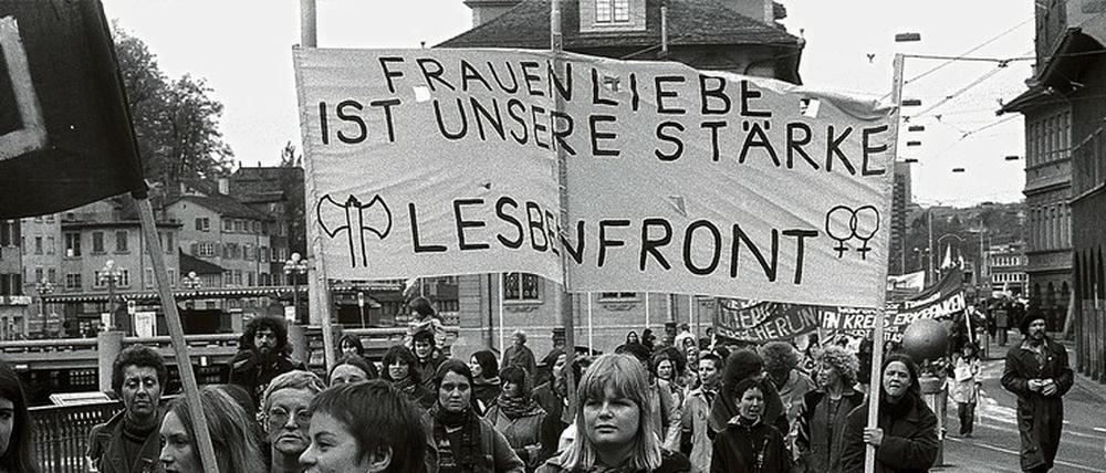 Protest. Die „Lesbenfront“ 1977 in Zürich. Frauen werden in der historischen Forschung oft noch marginalisiert. 