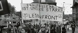 Protest. Die „Lesbenfront“ 1977 in Zürich. Frauen werden in der historischen Forschung oft noch marginalisiert. 