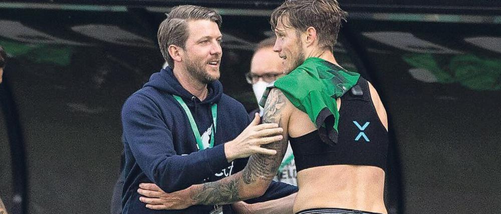 Dynamisch. Peter Niemeyer (links) im Einsatz für Münster.