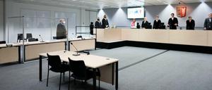 Blick in den Gerichtssaal in Itzehoe