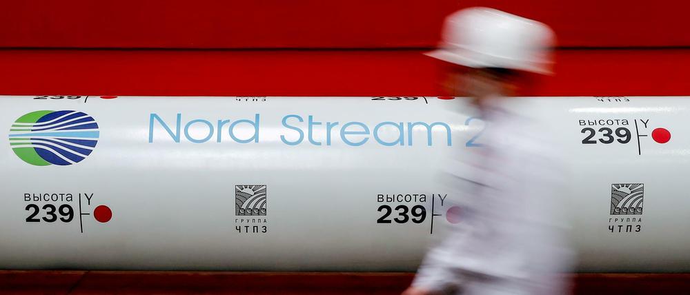 Ein Nationaler Sicherheitsrat hätte womöglich auch hier viel Streit verhindern können. Verlegungsrohr für die Gaspipeline Nord Stream 2 im russischen Tscheljabinsk.