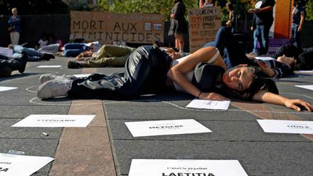 Demonstration gegen Frauenmord in Toulouse, Oktober 2021.