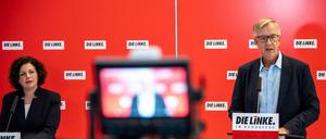 Amira Mohamed Ali und Dietmar Bartsch wurden als Vorsitzende der Linken-Bundestagsfraktion wiedergewählt.