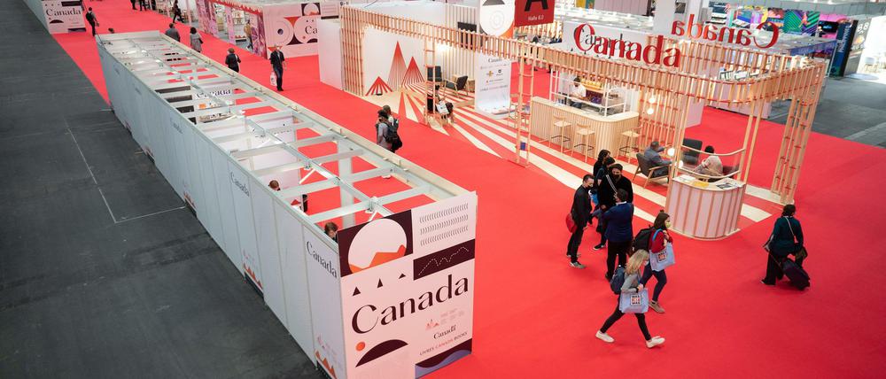 Tag 2 auf der Frankfurter Buchmesse, mit dem Gastland Kanada.