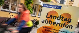 Das Volksbegehren läuft noch bis zum 27. Oktober.