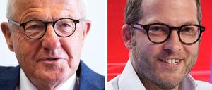 Altverleger Dirk Ippen (links) verhinderte die Veröffentlichung der Rechercheergebnisse seines Investigativteams zur Compliance-Affäre um den inzwischen geschassten "Bild"-Chef Julian Reichelt. 