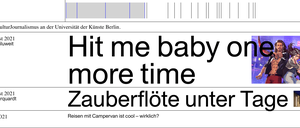 „Praxis“ ist das Online-Magazin der UdK-Kulturjournalist*innen.