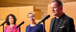 Bettina Jarasch (Grünen), Franziska Giffey (SPD) und Klaus Lederer (Die Linke) wollen besser harmonieren.