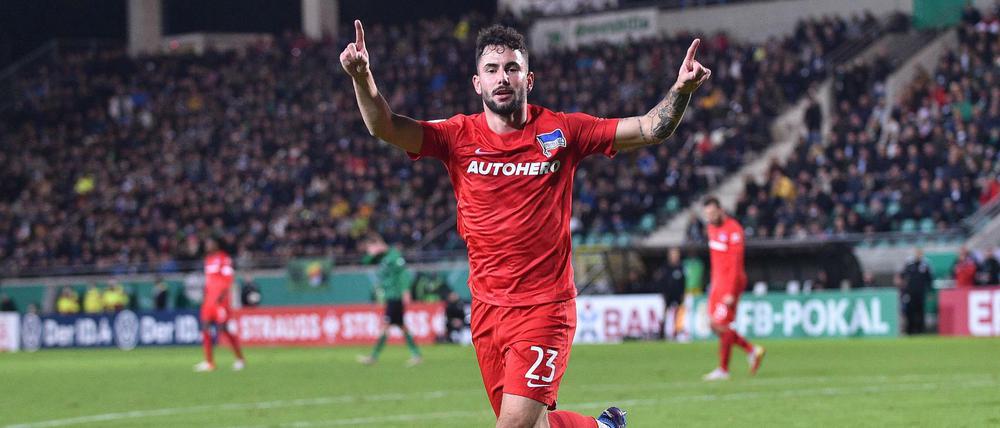 Gesetz der Serie. Marco Richter hat jetzt in drei Spielen nacheinander für Hertha BSC getroffen. Damit ist er zugleich bester Torschütze der Berliner in dieser Saison.