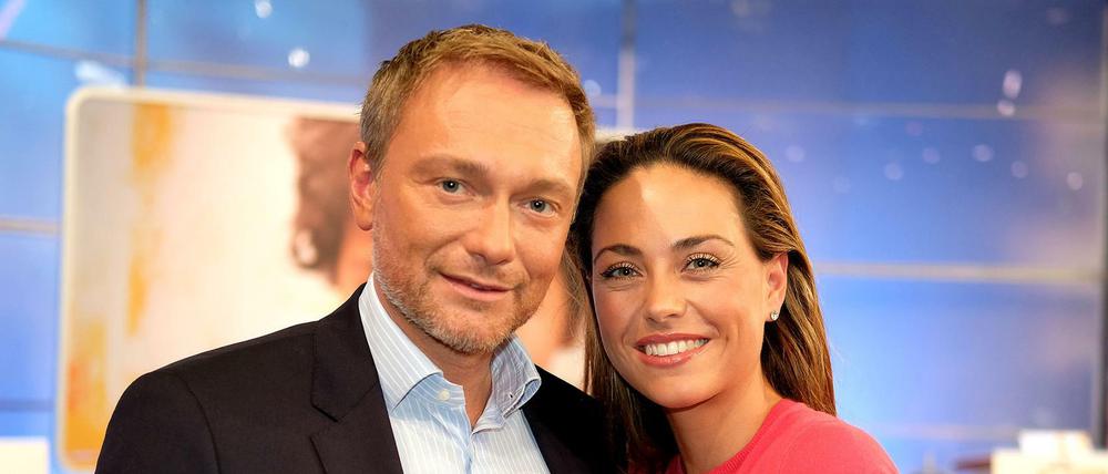 Christian Lindner und Franca Lehfeldt beim Finale des RTL Spendenmarathons am 22.11.2019 in Köln.