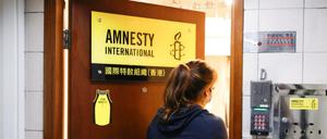 Eine Niederlassung von Amnesty in Hongkong
