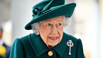 Königin Elizabeth II. am 2. Oktober 2021 im schottischen Parlament