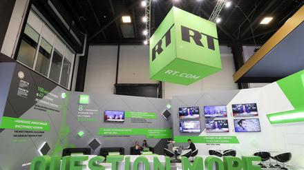 Ein Studio von RT, ehemals Russia Today