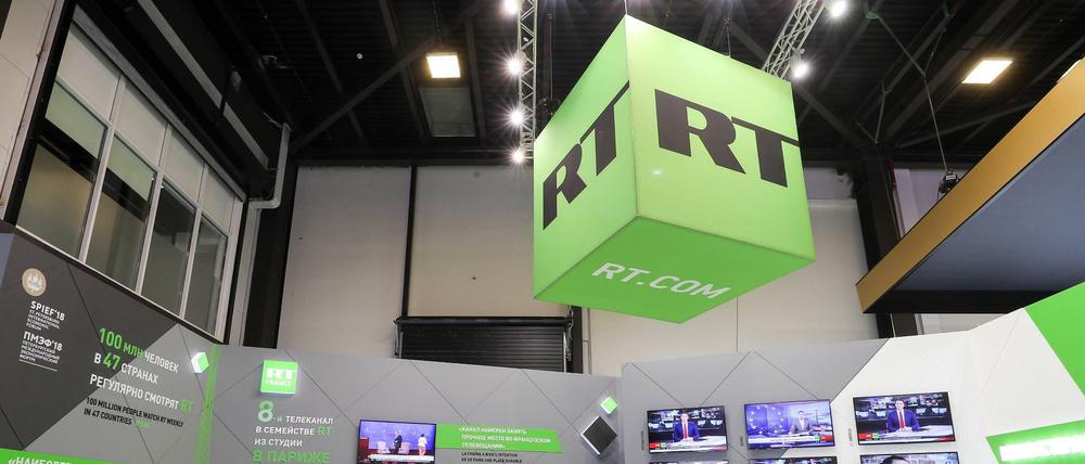 Ein Studio von RT, ehemals Russia Today