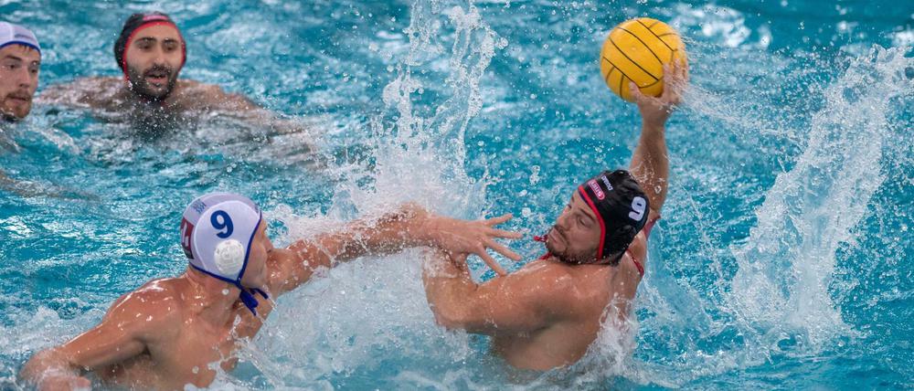 Marko Stamm (am Ball) hat in dieser Woche viel vor in Sachen Wasserball. 