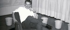Thomas Schmit 1965 bei seiner "Aktion ohne Publikum". 
