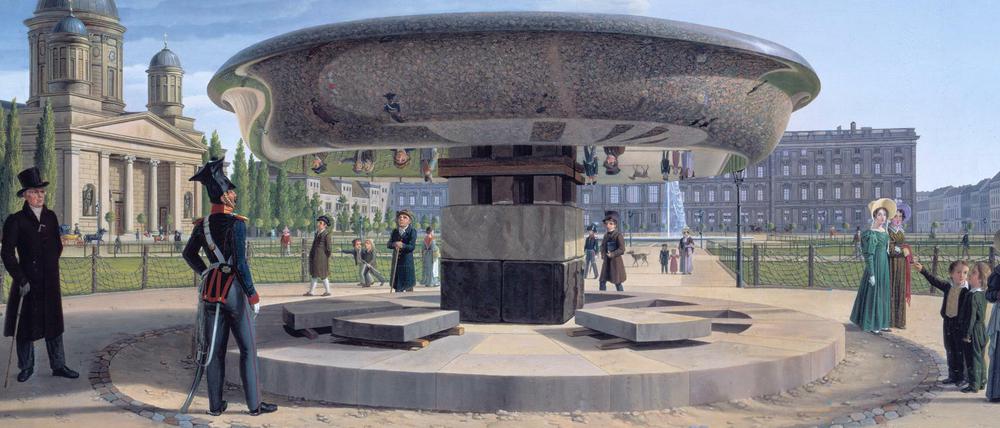 Hummel malte "Die Granitschale im Berliner Lustgarten" 1831.