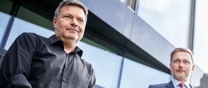 Konkurrenten ums Finanzministerium: Robert Habeck und Christian Lindner