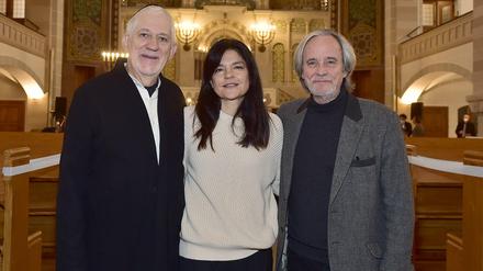 Intendant Gerhard Kämpfe (r.) neben Jasmin Tabatabai und Ilja Richter. 37 Veranstaltungen sind geplant.