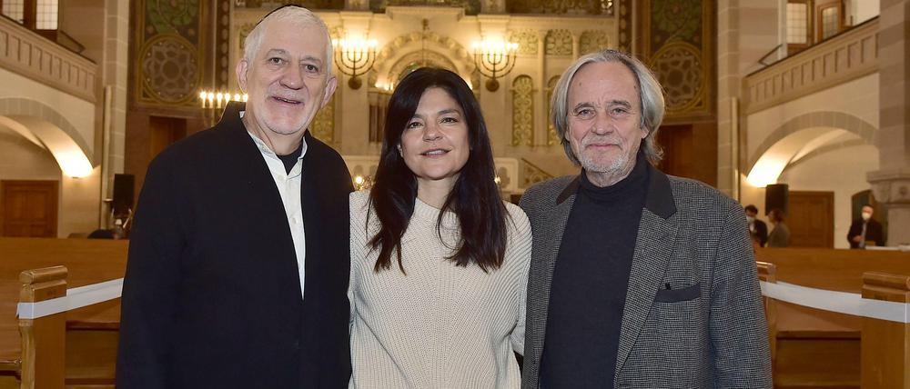 Intendant Gerhard Kämpfe (r.) neben Jasmin Tabatabai und Ilja Richter. 37 Veranstaltungen sind geplant.