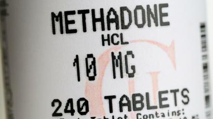 Ersatzmedikament für Heroin-Süchtige, eine Packung Methadon-Tabletten.