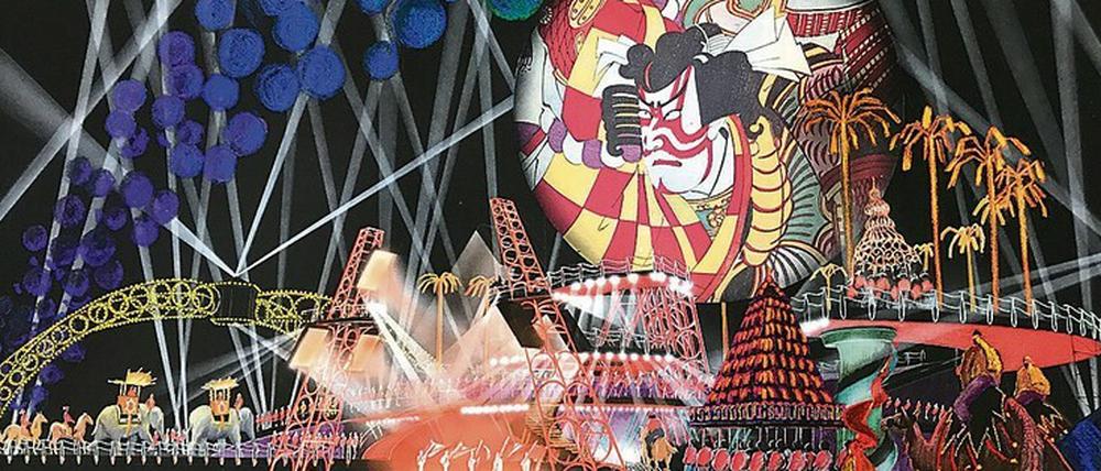 Entwurf zur Eröffnungsfeier der Weltausstellung Expo ’92 in Sevilla. 