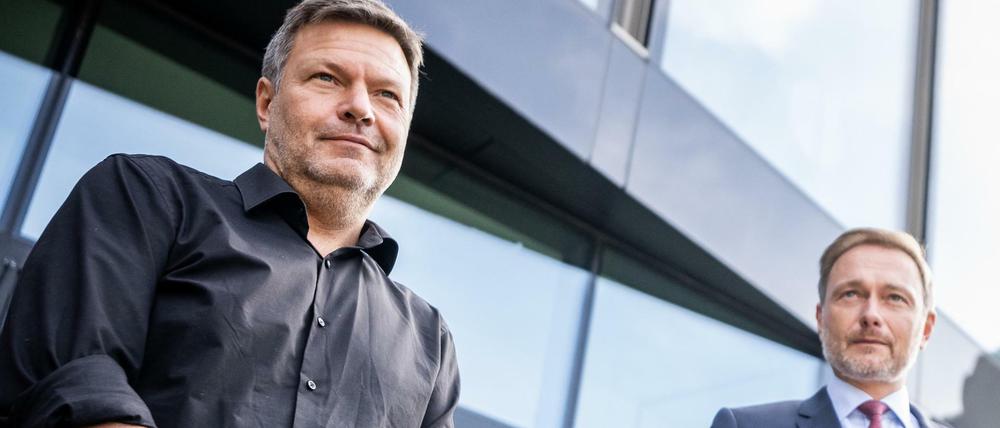 Finanzminister kann nur einer werden: Grünen-Chef Robert Habeck und der FDP-Vorsitzende Christian Lindner.