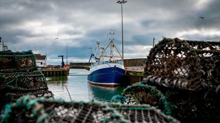 Ein Fischerboot im Hafen des britischen Kilkeel (Archivbild)