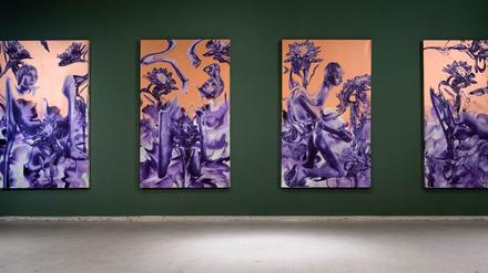 Zugehörigkeit gesucht: Serkan Sarier malt ein Wesen in stetem Wandel.