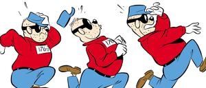 Drei Panzerknacker: Seit 70 Jahren hat die Clique mit Hundenase, Schlappohren, Dreitagebart, Zorromaske und roten Rollis, das Ziel an Dagobert Ducks Vermögen zu kommen.