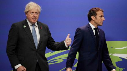 Gespanntes Verhältnis. Der britische Regierungschef Johnson (links) und Frankreichs Präsident Macron.