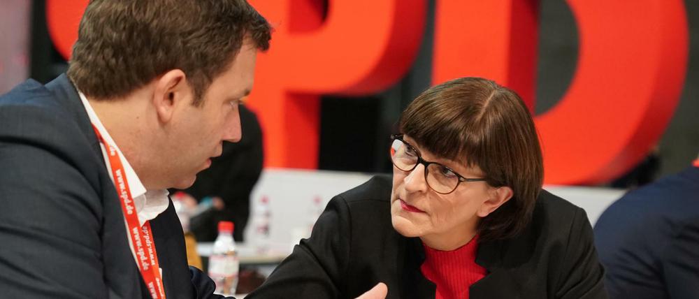 Neue Doppelspitze der SPD sollen Saskia Esken und Lars Klingbeil werden.