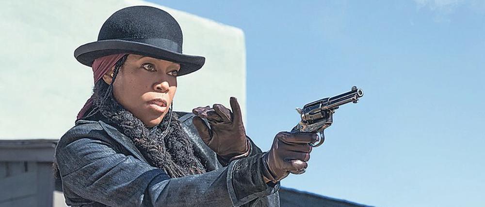 Schneller Finger: Regina King steht als Treacherous Trudy Smith auf der anderen Seite des Gesetzes.