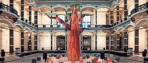 Ort der inneren Einkehr: Emeka Ogbohs Installation „Ámà“ im Lichthof des Gropius Baus.