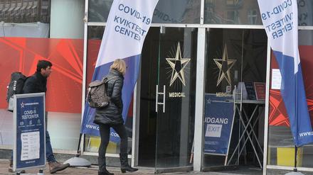 Die Regierung ließ bereits Schnelltestcenter wie hier in Kopenhagen wieder öffnen.
