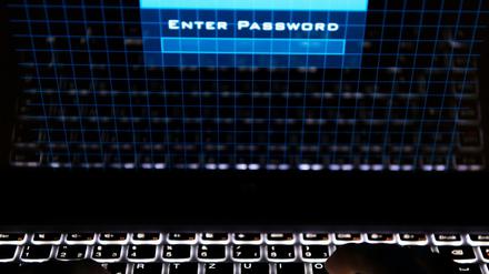 Auf dem Bildschirm erscheint der Schriftzug „Enter Password“. (Archivbild, 26.01.2017)