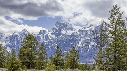 Blick auf die Rocky Mountains – hier im US-Bundesstaat Wyoming.