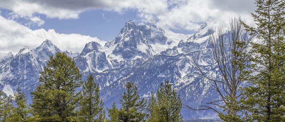 Blick auf die Rocky Mountains – hier im US-Bundesstaat Wyoming.