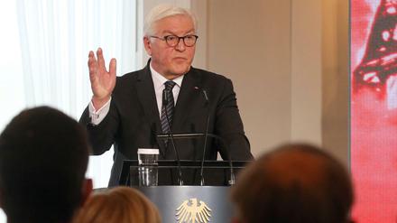 Bundespräsident Frank-Walter Steinmeier bei seiner Gedenkrede zum 9. November.