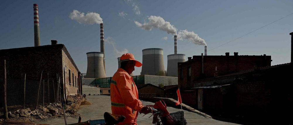 Ein mit Kohle betriebenes Kraftwerk im chinesischen Datong (Provinz Shanxi)