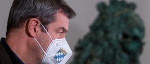 Markus Söder (CSU), Ministerpräsident von Bayern, vor Beginn der zweitägigen Haushaltsklausur.