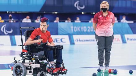 Das war eine knappe Kiste. Im Finale der Sommerspiele von Tokio im September lag David Smith schon 0:2 zurück, doch schließlich gewann er das Endspiel doch noch 4:2 und holte schon wieder olympisches Gold. Foto: Zuma/Imago