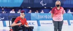Das war eine knappe Kiste. Im Finale der Sommerspiele von Tokio im September lag David Smith schon 0:2 zurück, doch schließlich gewann er das Endspiel doch noch 4:2 und holte schon wieder olympisches Gold. Foto: Zuma/Imago