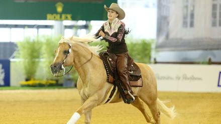 Michael Schumachers Tochter Gina gehört seit Jahren zu den besten Westernreiterinnen.