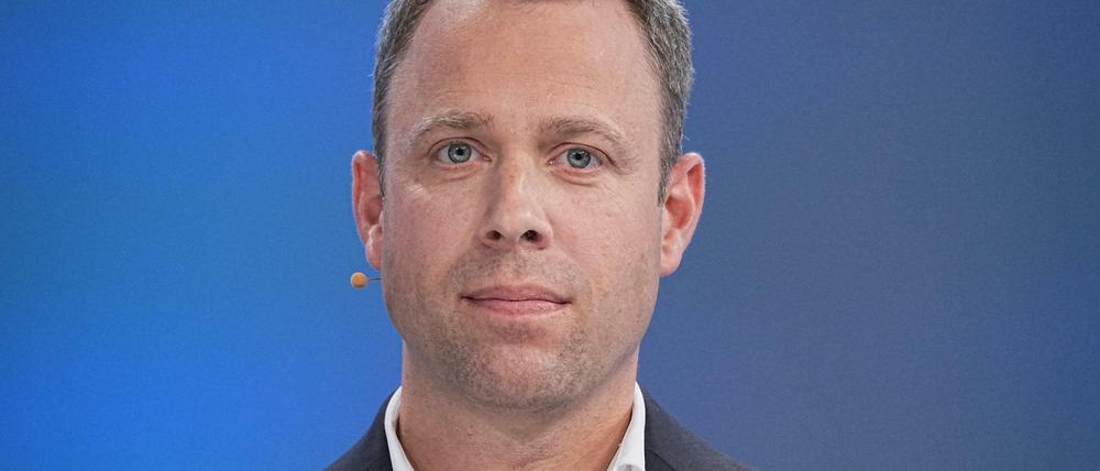 Mario Czaja (CDU), ehemaliger Berliner Senator für Gesundheit und Soziales, aufgenommen bei einer Pressekonferenz mit Ex-Unionsfraktionschef Merz. Merz schlug vor, bei seiner Wahl Mario Czaja zum Generalsekretär zu machen.