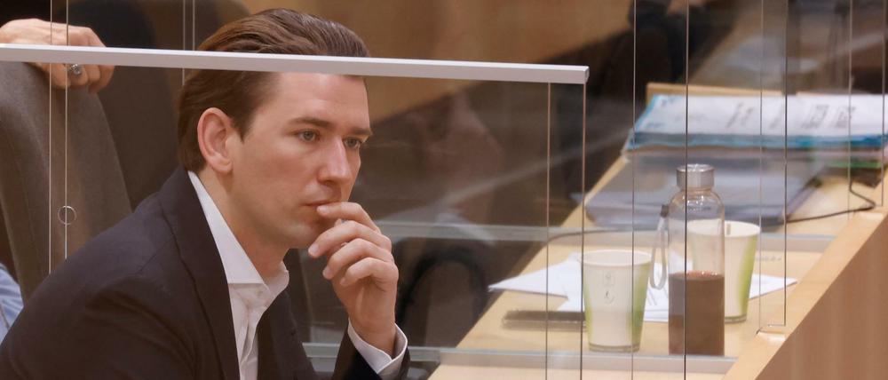 Sebastian Kurz im österreichischen Parlament.