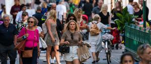 Straßenszene in Stockholm. (Archivbild, 27.07.2021)