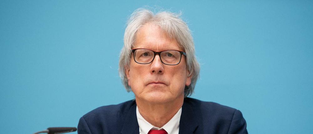 Matthias Kollatz (SPD), Finanzsenator von Berlin, spricht bei einer Pressekonferenz nach einer Sitzung des Berliner Senats. 